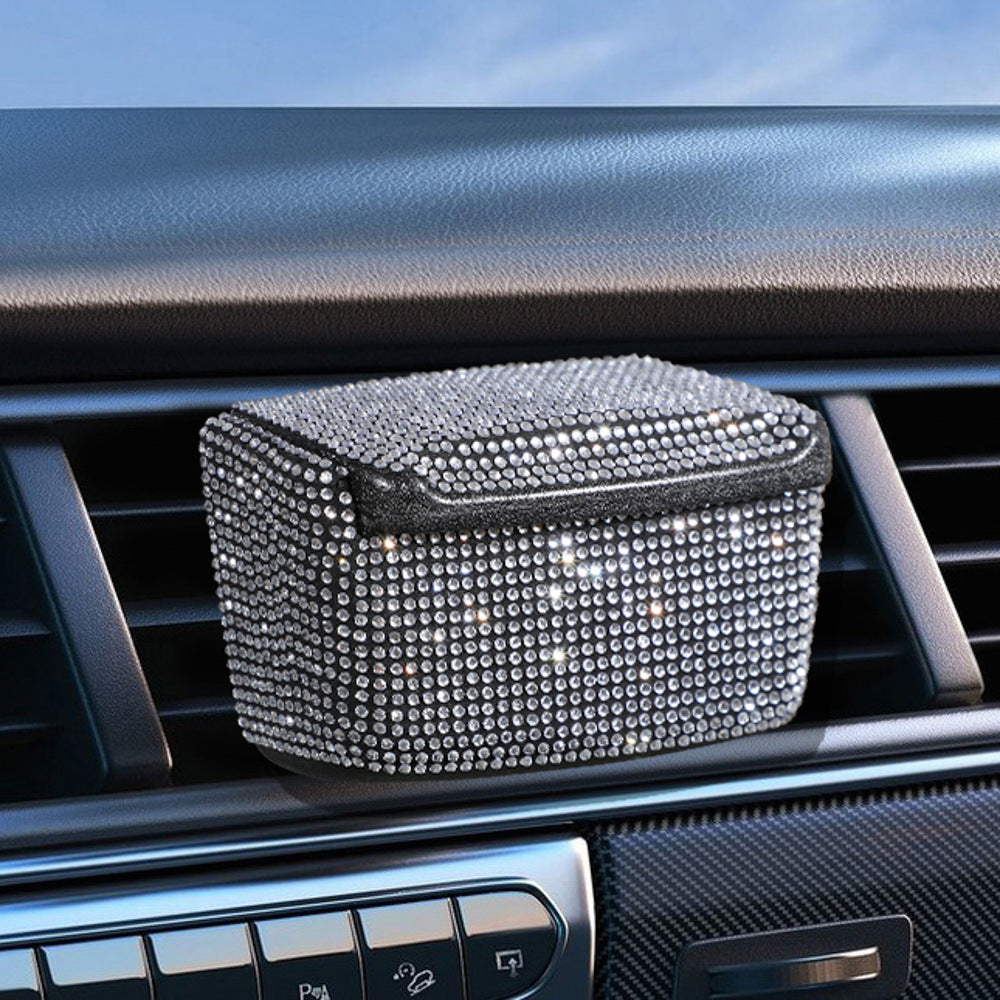 Plastic Car Hanging Accessory In White, Suitable As A Car Ashtray