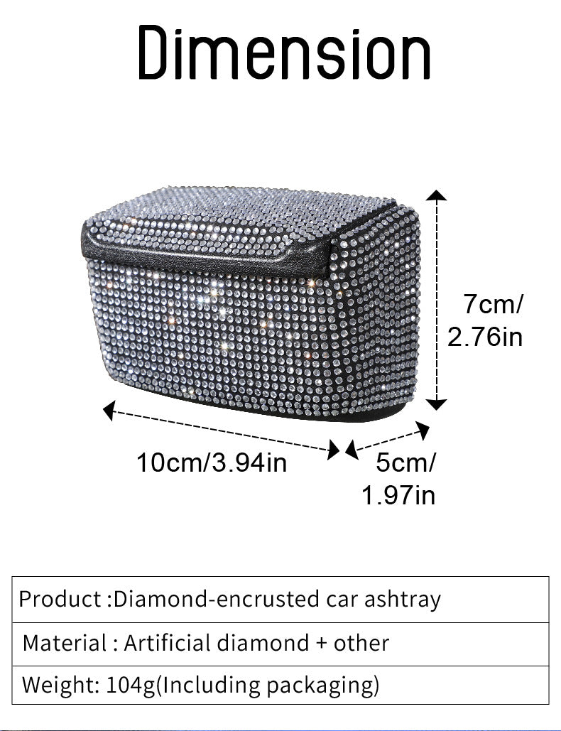 Plastic Car Hanging Accessory In White, Suitable As A Car Ashtray