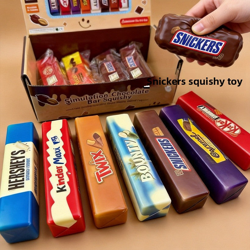 Handmade PU Chocolates Squishy Toy, Stress Relief Toy With Soft And Durable Material