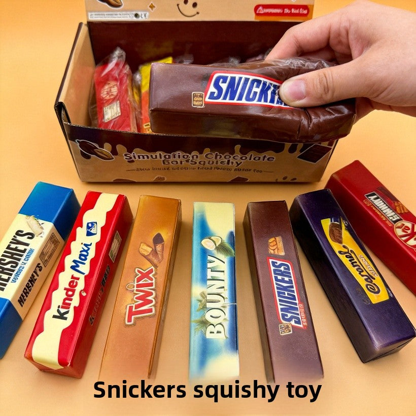 Handmade PU Chocolates Squishy Toy, Stress Relief Toy With Soft And Durable Material