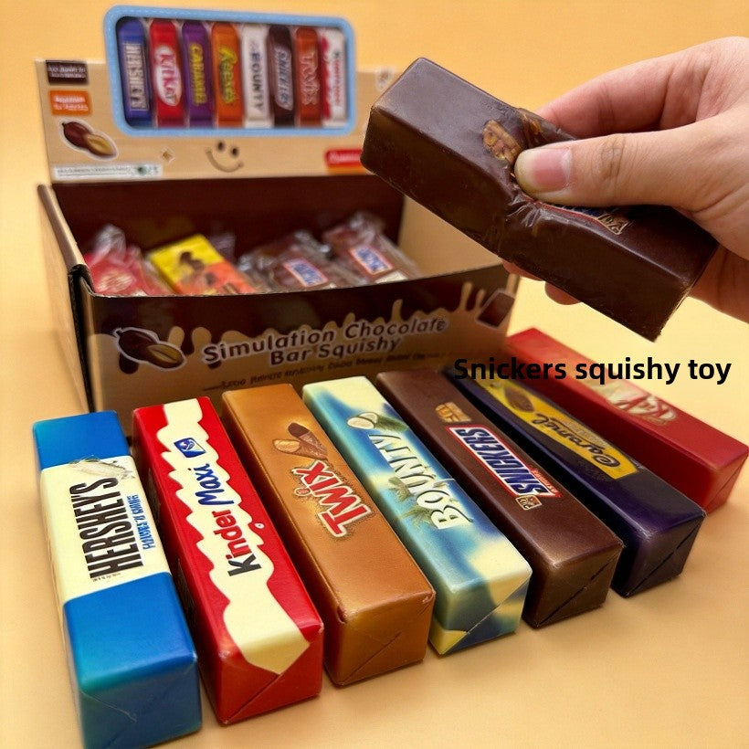 Handmade PU Chocolates Squishy Toy, Stress Relief Toy With Soft And Durable Material