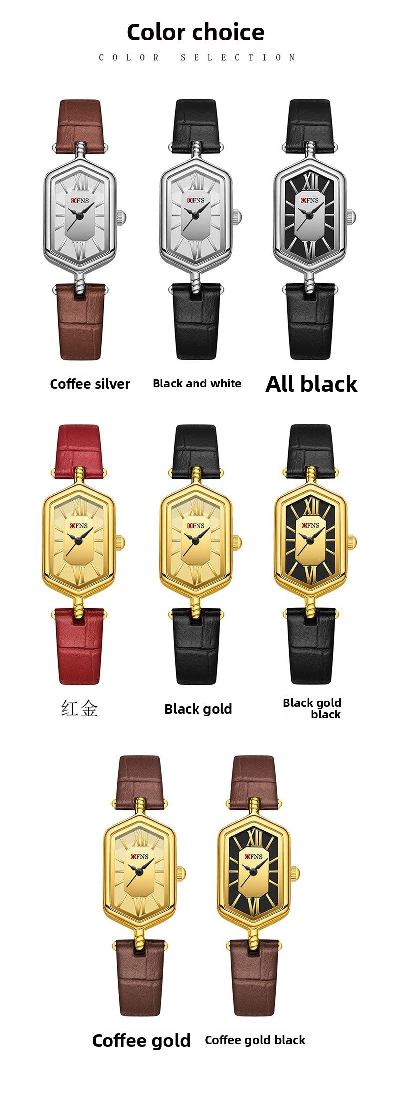 Women's Quartz Watch With Rhombus Dial Featuring Tempered Glass And Pin Buckle Strap Material Belts
