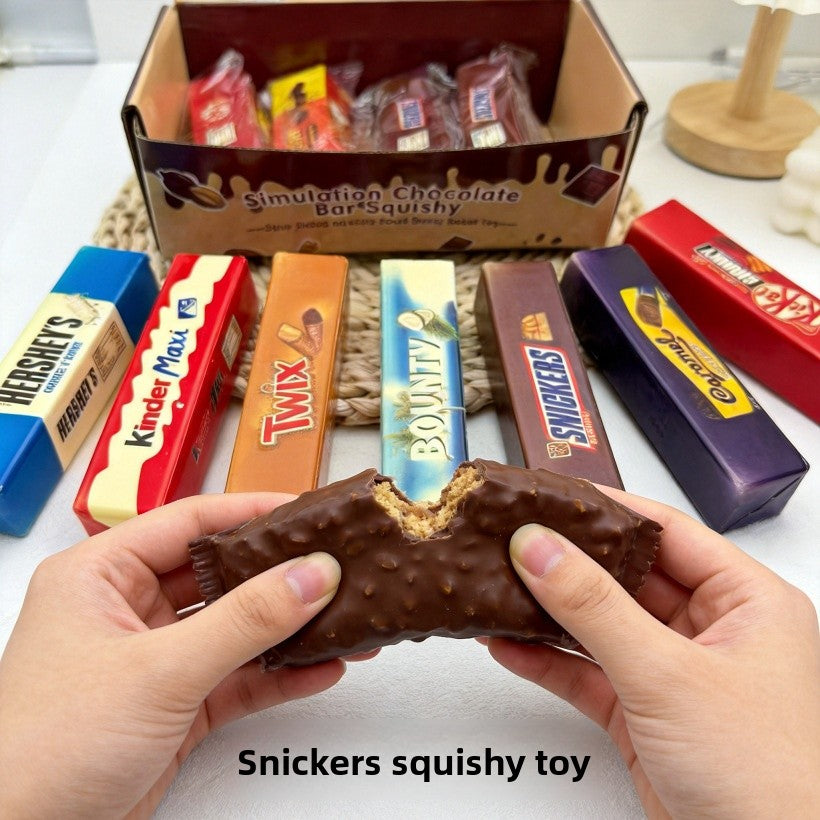 Handmade PU Chocolates Squishy Toy, Stress Relief Toy With Soft And Durable Material