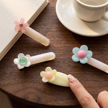 Commute Style Flowers Hairpin For Women Made Of Acetic Acid Sheets In Light Blue, Perfect For Summer