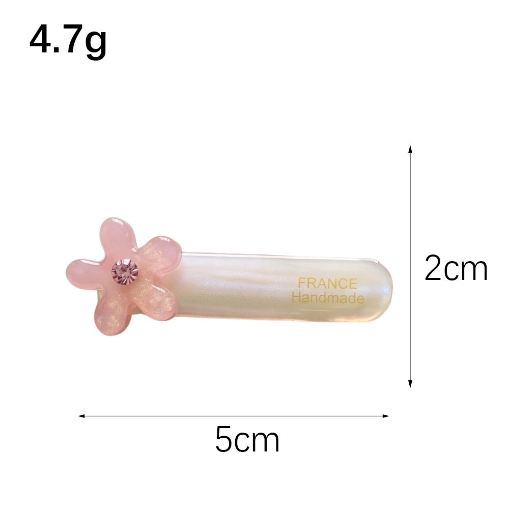 Commute Style Flowers Hairpin For Women Made Of Acetic Acid Sheets In Light Blue, Perfect For Summer