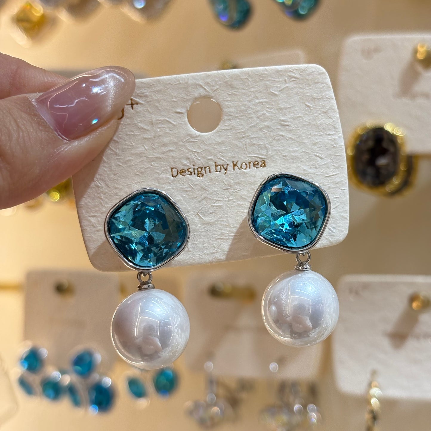 Heart Shape Stud Earrings For Women With Multicolor Zircon Inlay In Simple Style Alloy