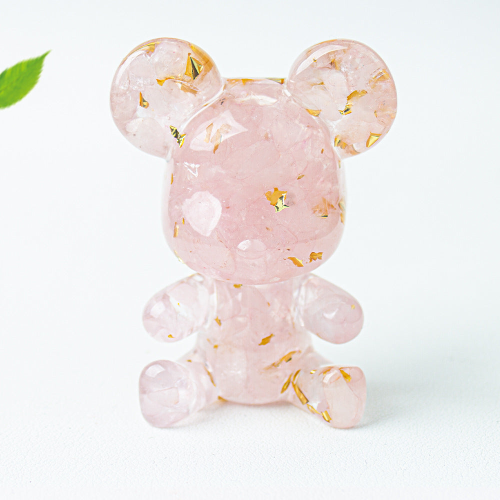 Modern Style Epoxy Bear Ornament For New Year Decoration