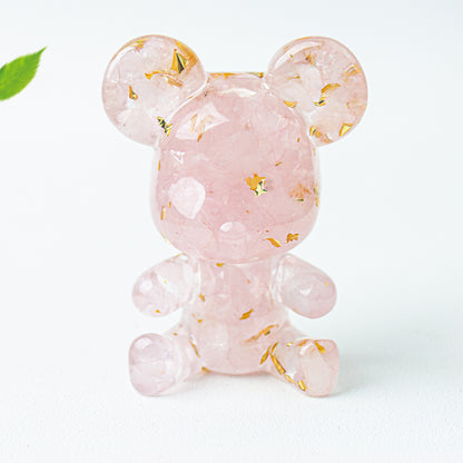 Modern Style Epoxy Bear Ornament For New Year Decoration