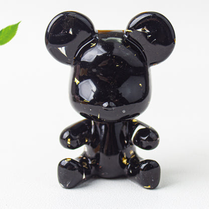Modern Style Epoxy Bear Ornament For New Year Decoration