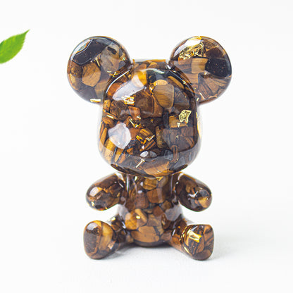 Modern Style Epoxy Bear Ornament For New Year Decoration