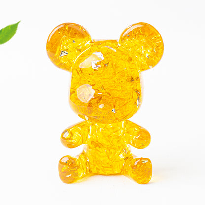 Modern Style Epoxy Bear Ornament For New Year Decoration