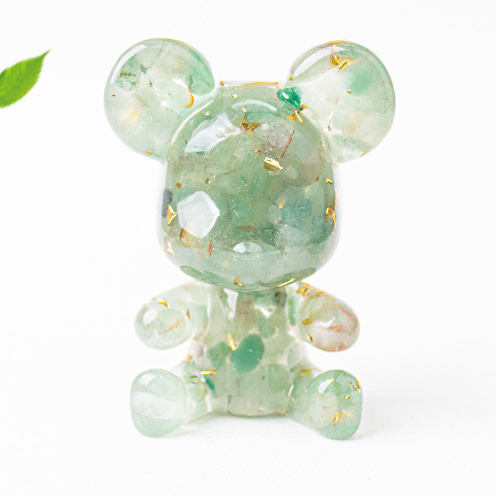 Modern Style Epoxy Bear Ornament For New Year Decoration