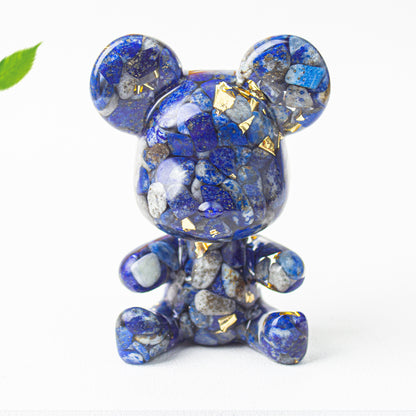 Modern Style Epoxy Bear Ornament For New Year Decoration