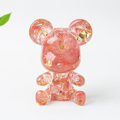 Modern Style Epoxy Bear Ornament For New Year Decoration