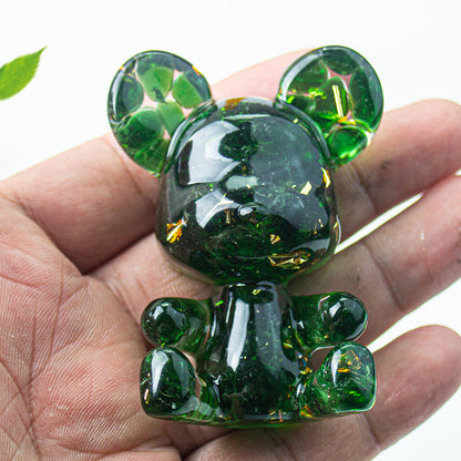 Modern Style Epoxy Bear Ornament For New Year Decoration