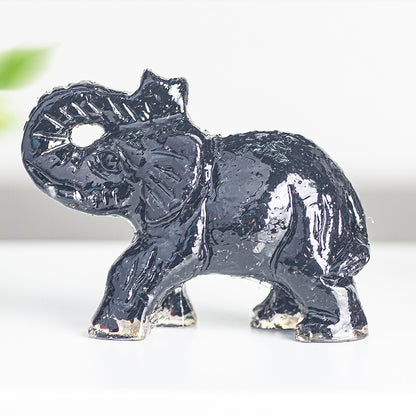 Modern Style Resin Elephant Ornament For New Year Decoration