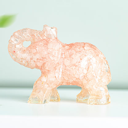 Modern Style Resin Elephant Ornament For New Year Decoration
