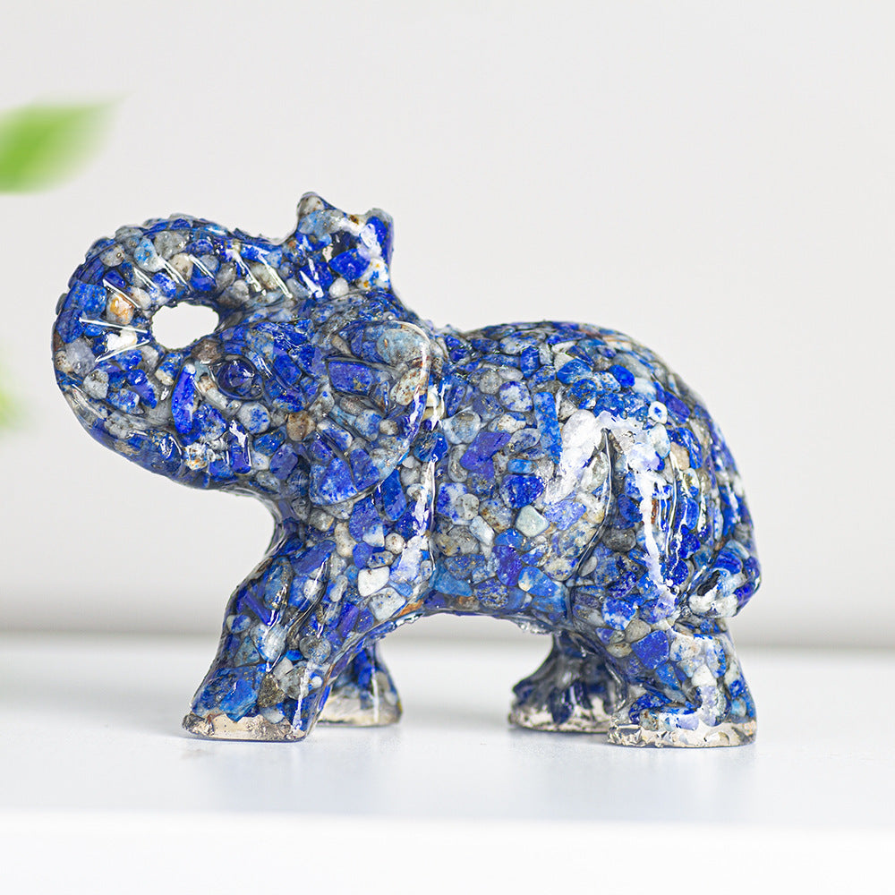 Modern Style Resin Elephant Ornament For New Year Decoration