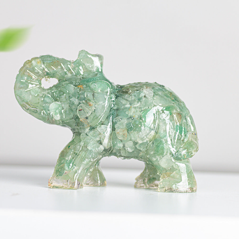 Modern Style Resin Elephant Ornament For New Year Decoration