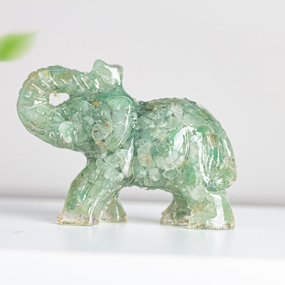 Modern Style Resin Elephant Ornament For New Year Decoration