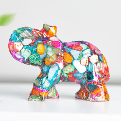 Modern Style Resin Elephant Ornament For New Year Decoration