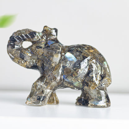 Modern Style Resin Elephant Ornament For New Year Decoration