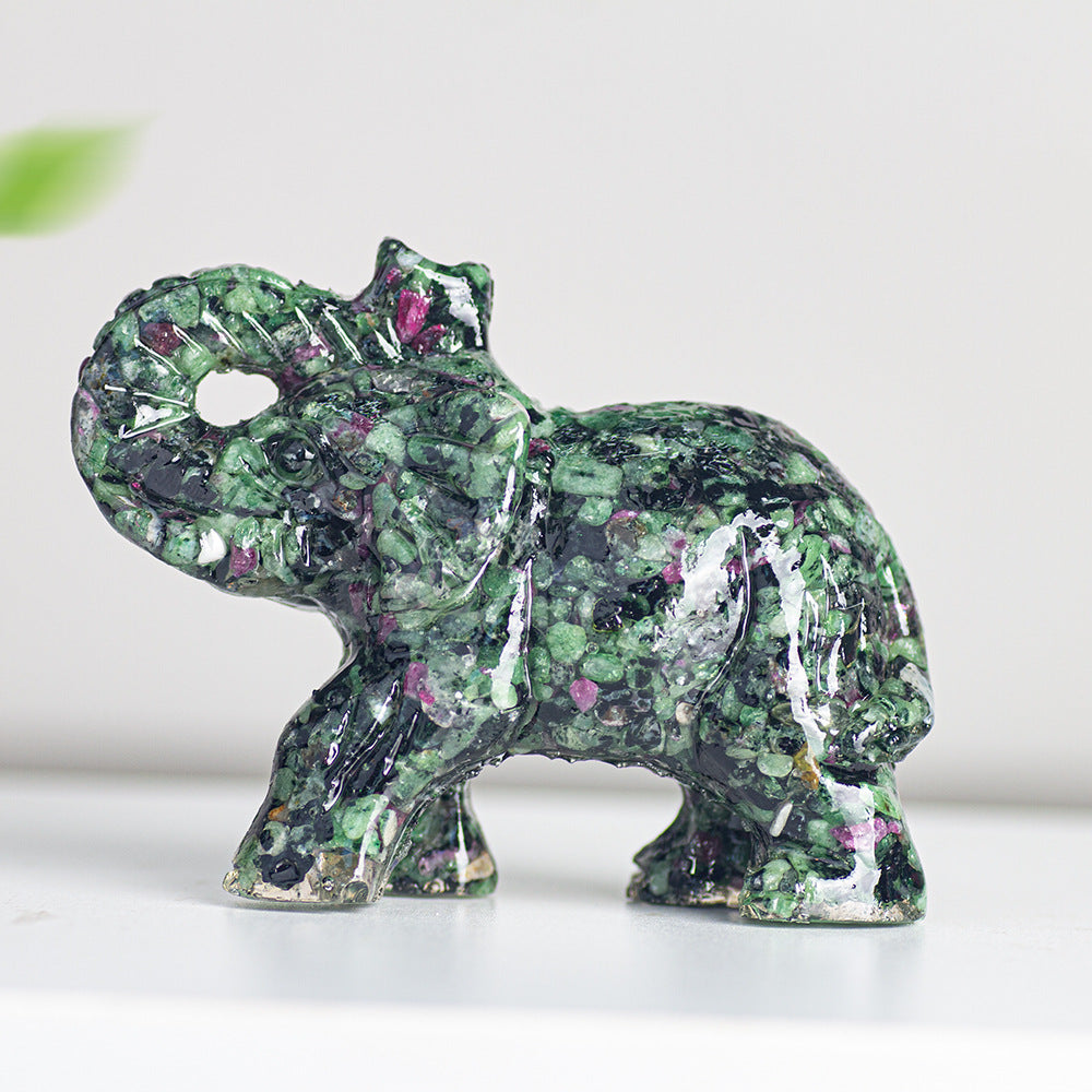 Modern Style Resin Elephant Ornament For New Year Decoration