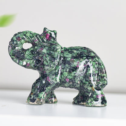 Modern Style Resin Elephant Ornament For New Year Decoration
