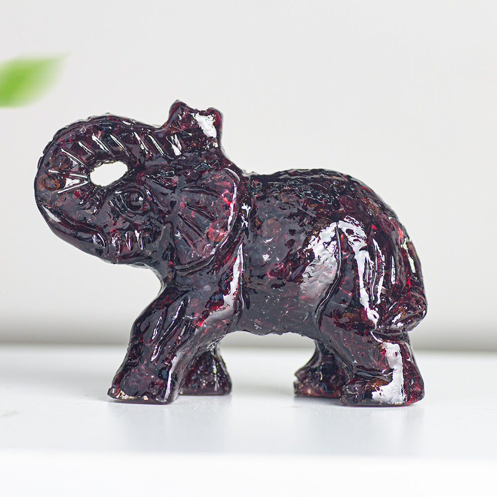 Modern Style Resin Elephant Ornament For New Year Decoration