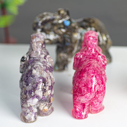 Modern Style Resin Elephant Ornament For New Year Decoration