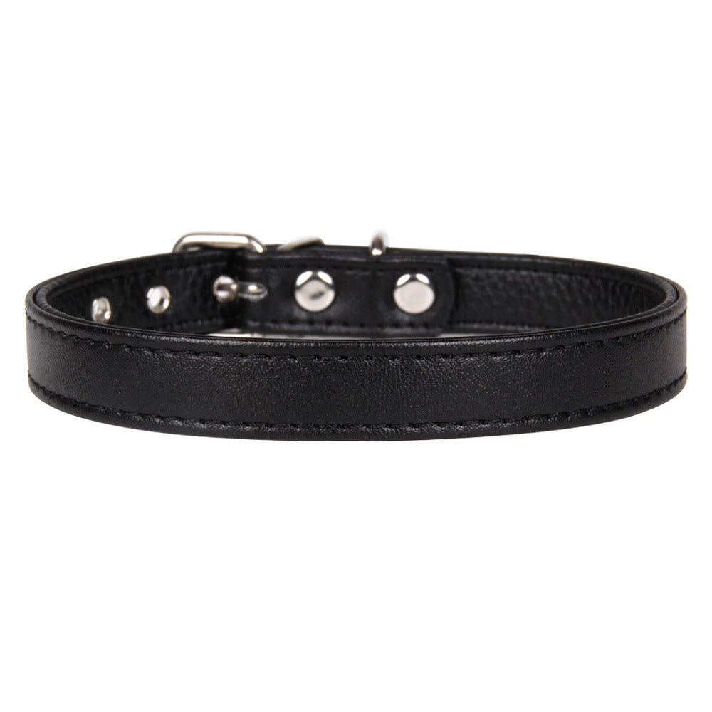 Solid Color PU Leather Pet Leash For All Seasons, Perfect Halloween Accessory