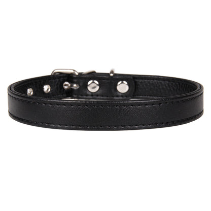 Solid Color PU Leather Pet Leash For All Seasons, Perfect Halloween Accessory