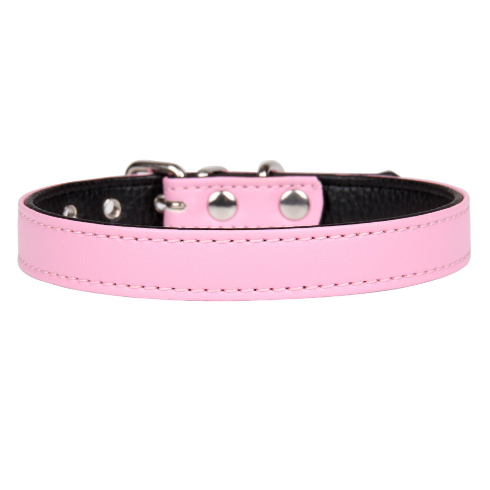 Solid Color PU Leather Pet Leash For All Seasons, Perfect Halloween Accessory
