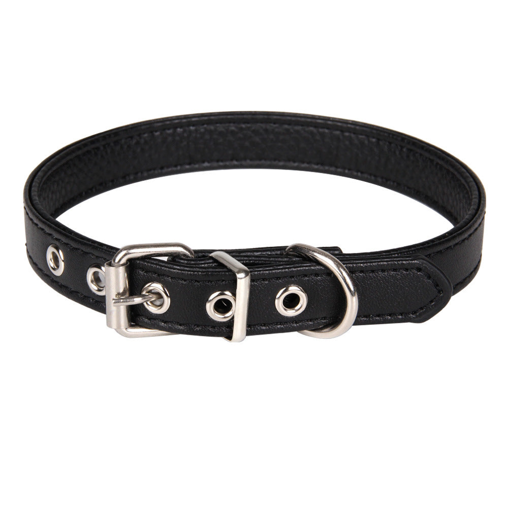Solid Color PU Leather Pet Leash For All Seasons, Perfect Halloween Accessory