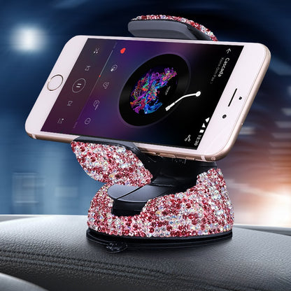 Car Phone Holder Made Of Durable Clay In White For Secure And Stylish Vehicle Use