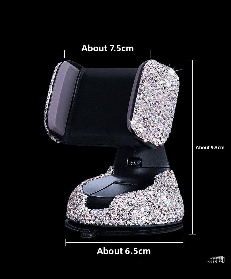 Car Phone Holder Made Of Durable Clay In White For Secure And Stylish Vehicle Use
