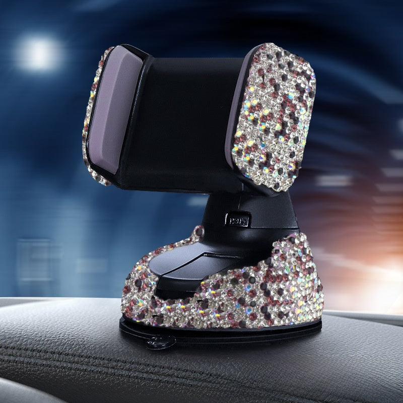Car Phone Holder Made Of Durable Clay In White For Secure And Stylish Vehicle Use
