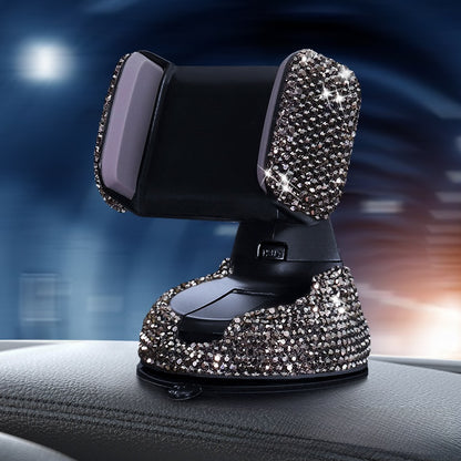 Car Phone Holder Made Of Durable Clay In White For Secure And Stylish Vehicle Use