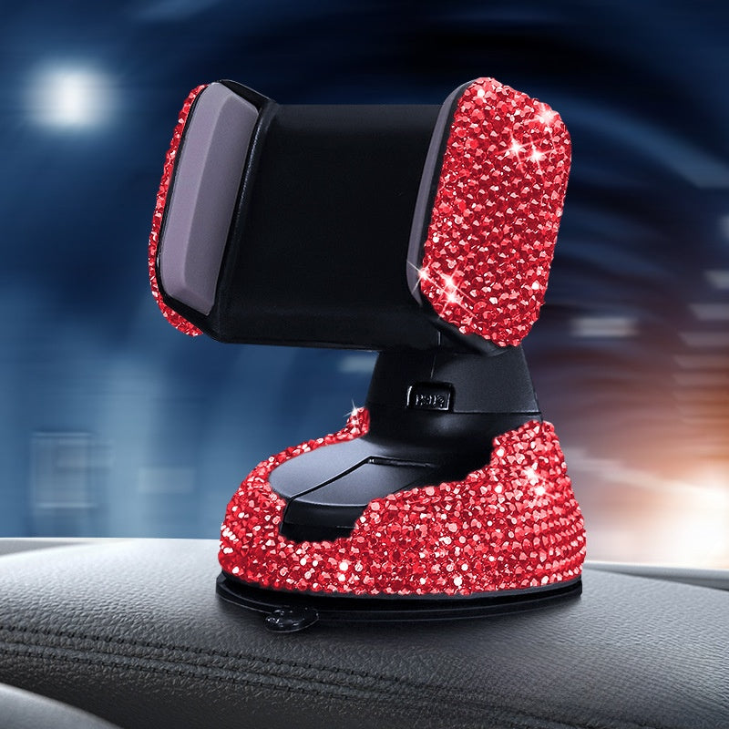 Car Phone Holder Made Of Durable Clay In White For Secure And Stylish Vehicle Use