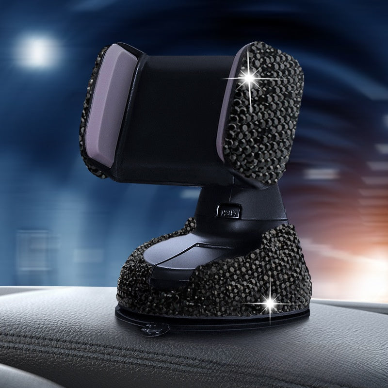 Car Phone Holder Made Of Durable Clay In White For Secure And Stylish Vehicle Use