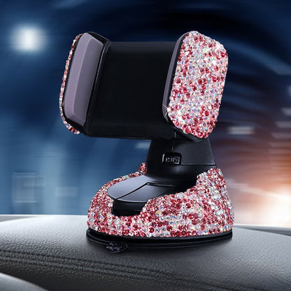Car Phone Holder Made Of Durable Clay In White For Secure And Stylish Vehicle Use
