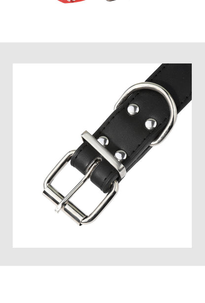 Halloween Cartoon Pet Collar In PU Leather For All Seasons, Durable And Stylish Accessory