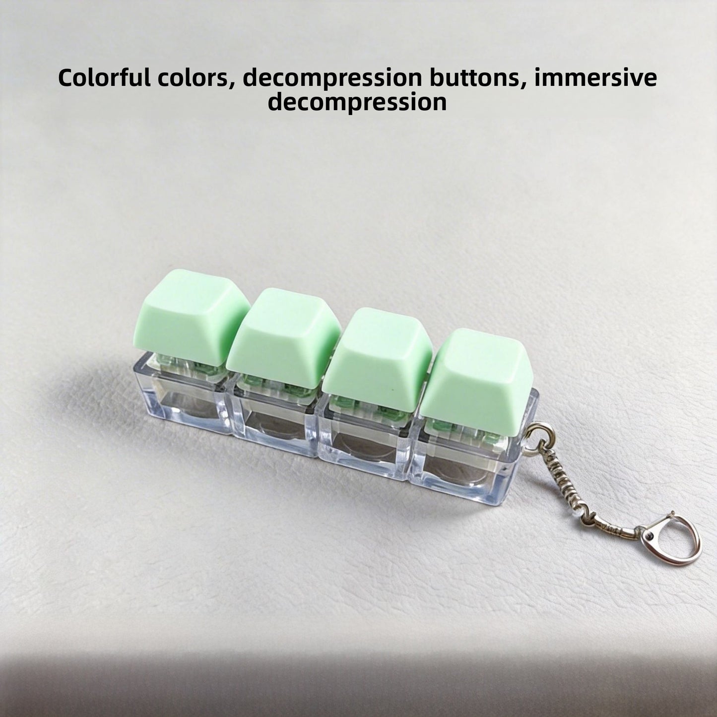 Key Pattern Fidget Toy Made Of Durable ABS Material In Natural Pink, Perfect Stress Relief Toy