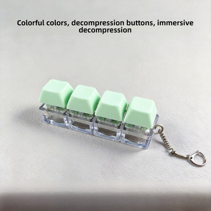 Key Pattern Fidget Toy Made Of Durable ABS Material In Natural Pink, Perfect Stress Relief Toy