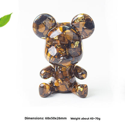 Modern Style Epoxy Bear Ornament For New Year Decoration