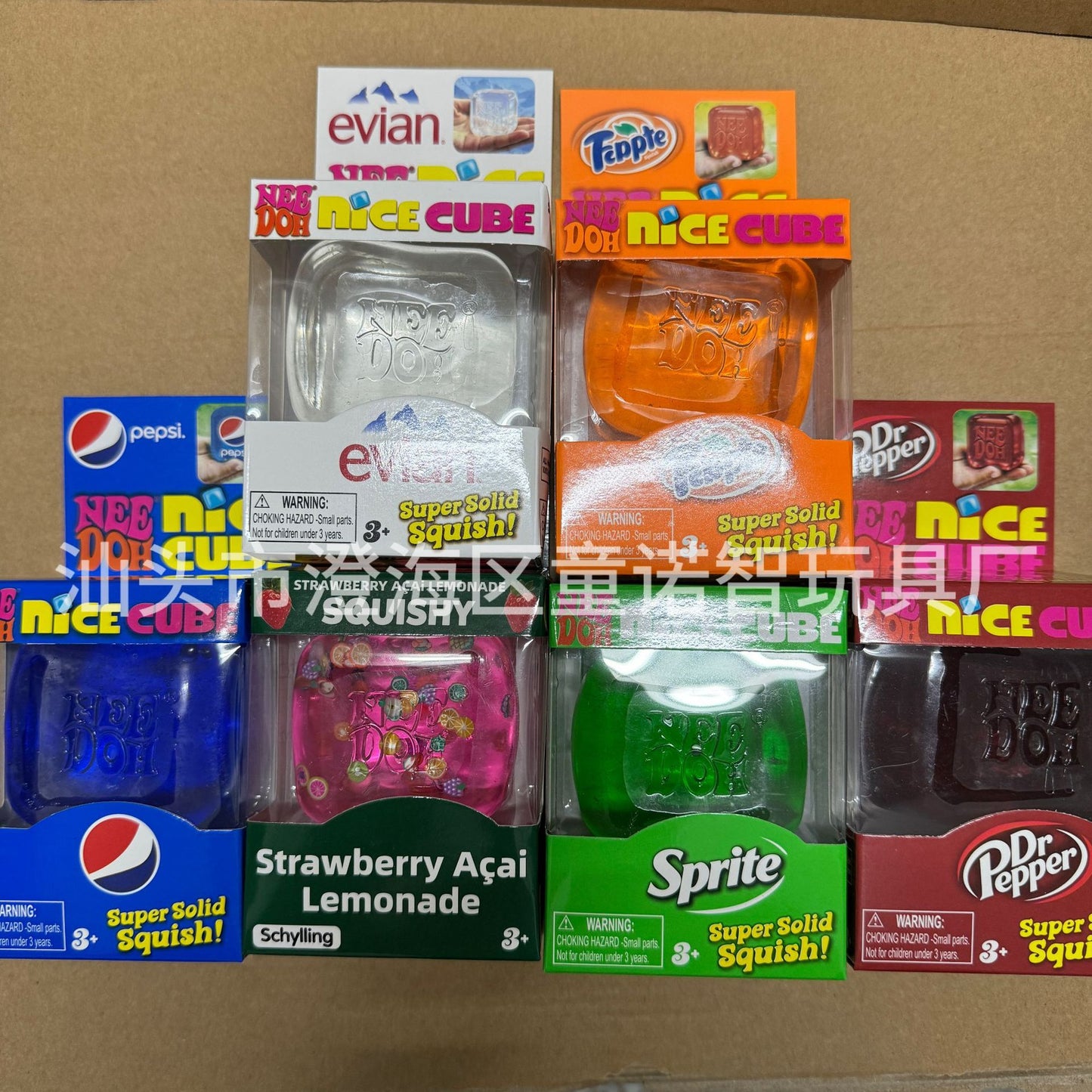 Square Squishy Toy Made Of TPR Featuring Luminous Craft, Available As Slow Rebound Toy