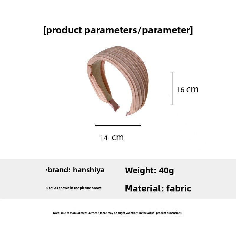 Sweet Irregular Hair Band For Women In Natural Pink, Made Of Cloth, Perfect For Summer