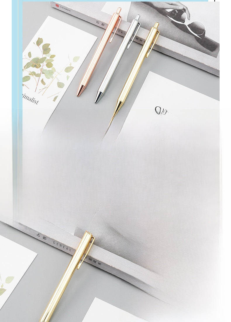Ballpoint Pen 1 PCS Package Made Of Durable Alloy Material For Smooth Writing