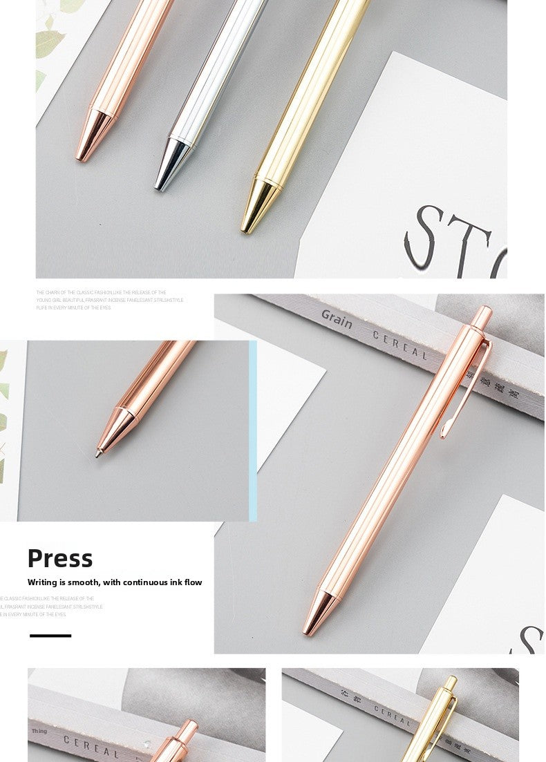 Ballpoint Pen 1 PCS Package Made Of Durable Alloy Material For Smooth Writing