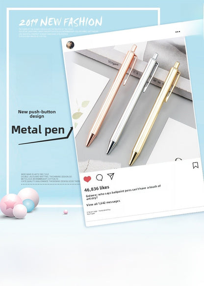 Ballpoint Pen 1 PCS Package Made Of Durable Alloy Material For Smooth Writing